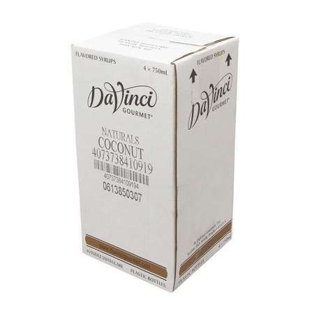 Davinci Gourmet Davinci Gourmet Natural Coconut Syrup 750mL, PK4 4073738410919